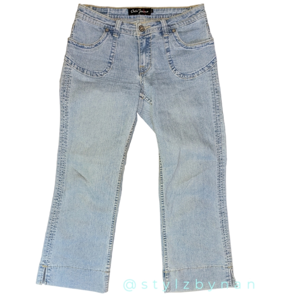 Cielo Jeans Light and Stylish Capri's 3/4 Leg Size 5 EUC!
